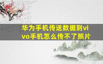 华为手机传送数据到vivo手机怎么传不了照片