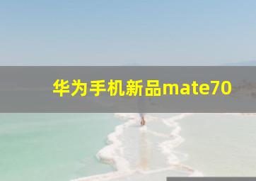 华为手机新品mate70