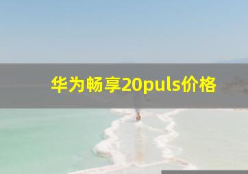 华为畅享20puls价格