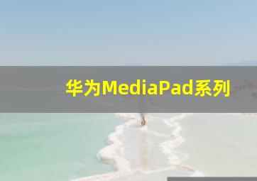 华为MediaPad系列