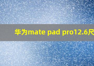 华为mate pad pro12.6尺寸