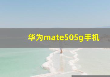 华为mate505g手机