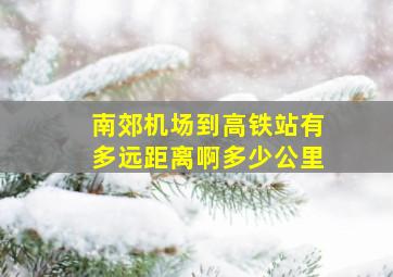 南郊机场到高铁站有多远距离啊多少公里