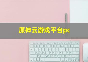 原神云游戏平台pc