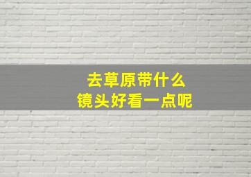 去草原带什么镜头好看一点呢