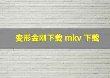 变形金刚下载 mkv 下载