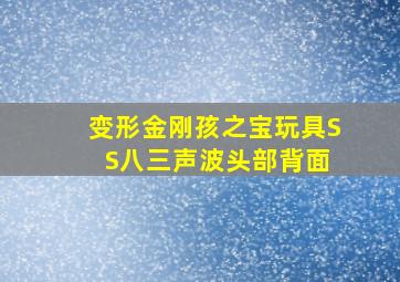 变形金刚孩之宝玩具S S八三声波头部背面