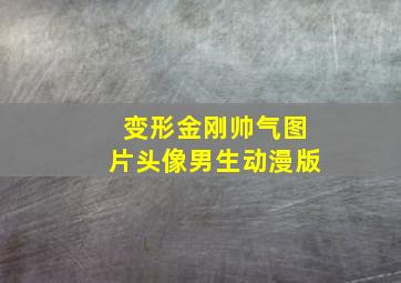 变形金刚帅气图片头像男生动漫版