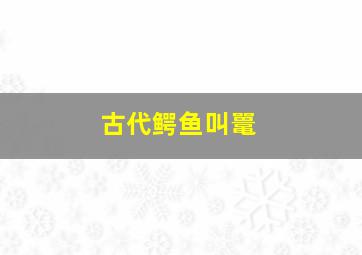 古代鳄鱼叫鼍