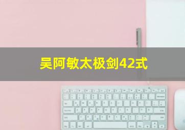 吴阿敏太极剑42式