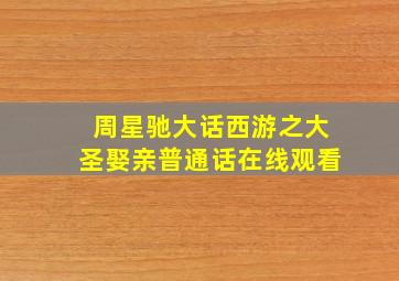 周星驰大话西游之大圣娶亲普通话在线观看