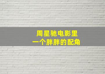 周星驰电影里一个胖胖的配角