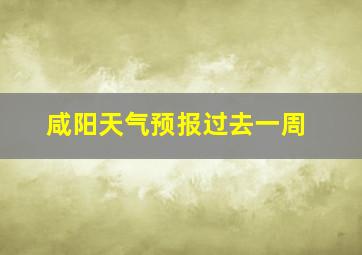 咸阳天气预报过去一周