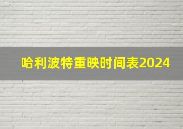 哈利波特重映时间表2024