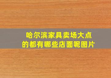 哈尔滨家具卖场大点的都有哪些店面呢图片