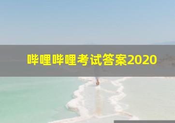 哔哩哔哩考试答案2020