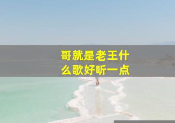 哥就是老王什么歌好听一点