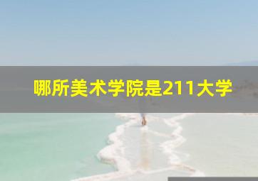 哪所美术学院是211大学