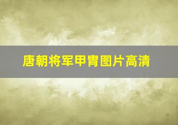 唐朝将军甲胄图片高清