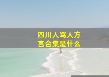 四川人骂人方言合集是什么