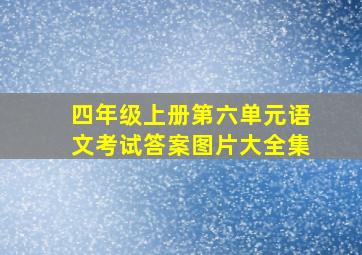 四年级上册第六单元语文考试答案图片大全集