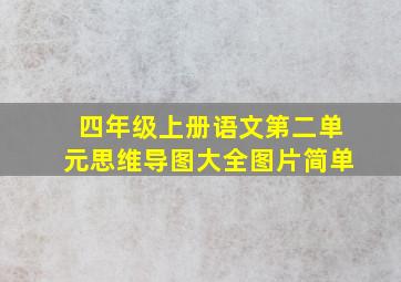 四年级上册语文第二单元思维导图大全图片简单