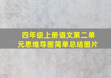 四年级上册语文第二单元思维导图简单总结图片