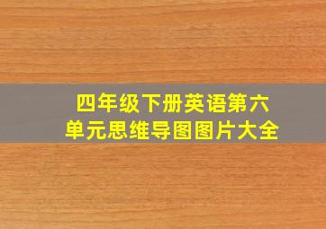 四年级下册英语第六单元思维导图图片大全