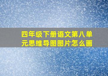 四年级下册语文第八单元思维导图图片怎么画