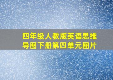 四年级人教版英语思维导图下册第四单元图片