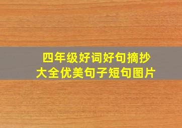 四年级好词好句摘抄大全优美句子短句图片