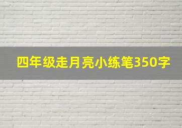 四年级走月亮小练笔350字