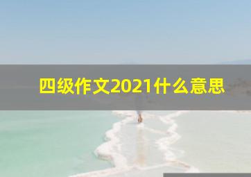 四级作文2021什么意思