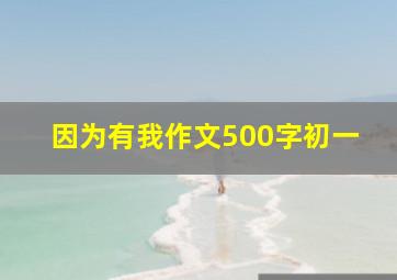 因为有我作文500字初一