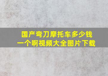 国产弯刀摩托车多少钱一个啊视频大全图片下载