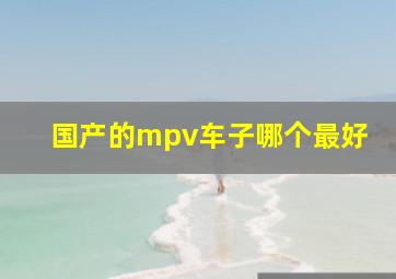 国产的mpv车子哪个最好