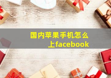 国内苹果手机怎么上facebook