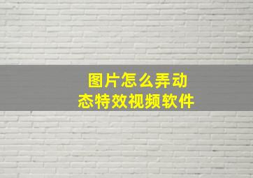 图片怎么弄动态特效视频软件