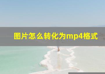 图片怎么转化为mp4格式