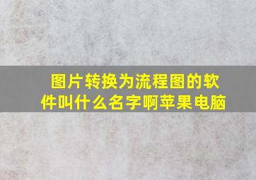 图片转换为流程图的软件叫什么名字啊苹果电脑