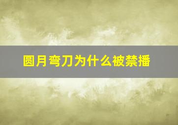 圆月弯刀为什么被禁播