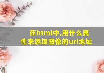 在html中,用什么属性来添加图像的url地址