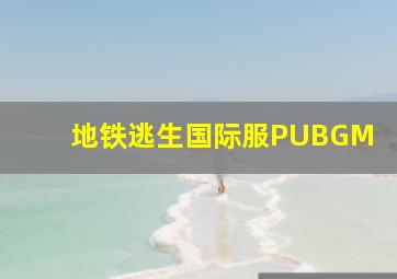 地铁逃生国际服PUBGM