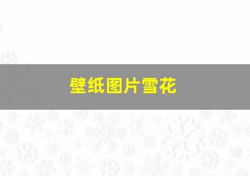 壁纸图片雪花