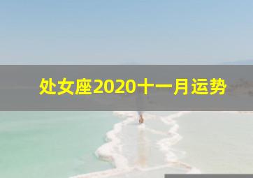 处女座2020十一月运势