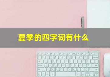 夏季的四字词有什么