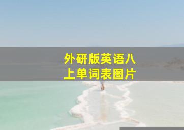 外研版英语八上单词表图片