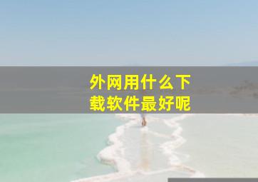 外网用什么下载软件最好呢