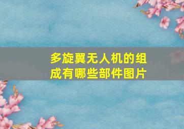 多旋翼无人机的组成有哪些部件图片