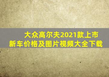 大众高尔夫2021款上市新车价格及图片视频大全下载